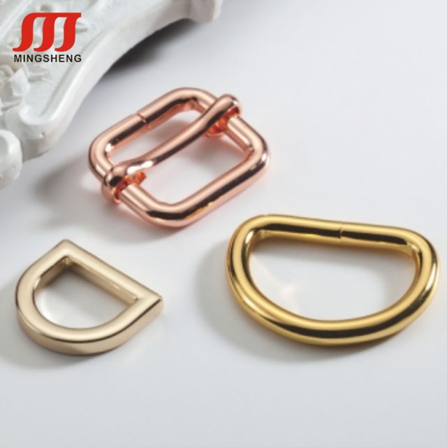 Bag Handbag Backpack Strap Adjuster Ring Slider Metal Buckle