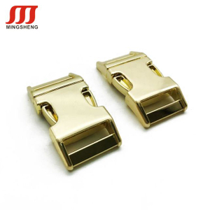 Polished Gold Color Metal Brass Quick Side Release Bag Strap Backpack Buckle