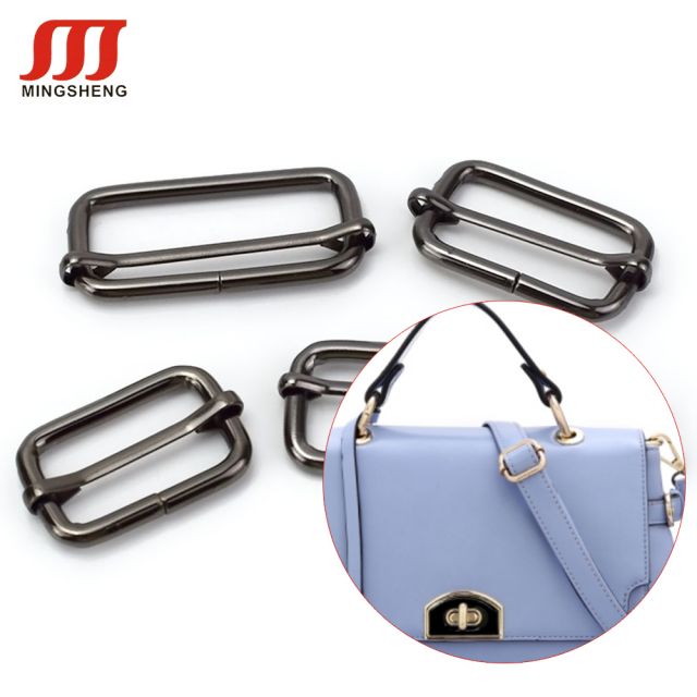 Metal Bag Accessories Handbag Strap Adjuster Tri Glide Slider Buckles