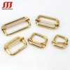 Solid Brass Gold Plated Metal Bag Strap Webbing Slide Buckles