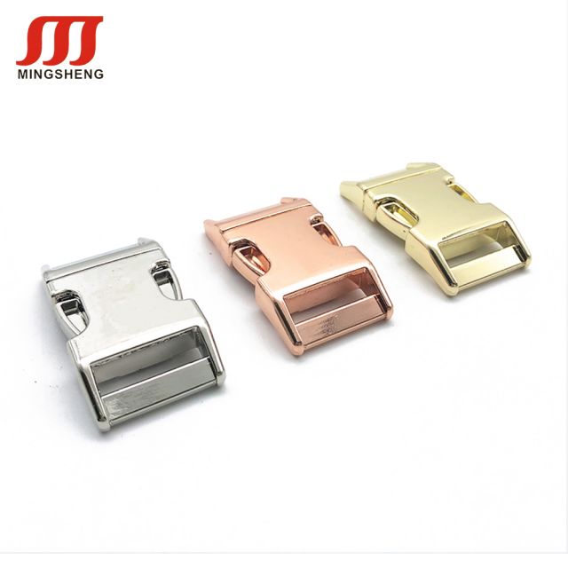 Custom Color Metal Brass Zinc Alloy Side Release Bag Strap Pet Collar Buckles