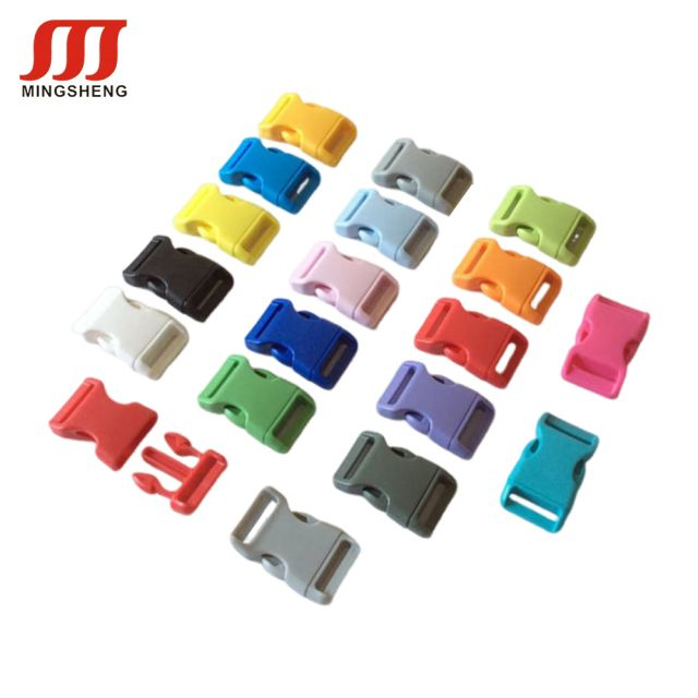 Colorful Plastic/Metal Webbing Strap Adjustable Quick Side Release Buckles