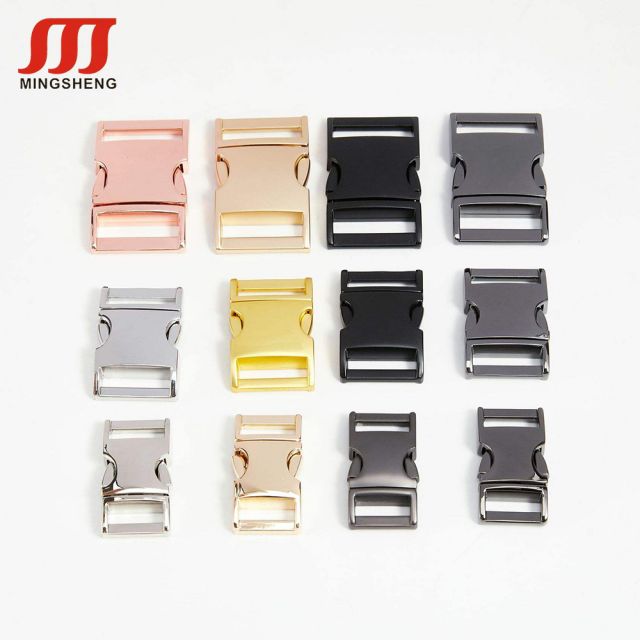 Wholesale Black/Silver/Gold/Rose Gold Custom Side Release Bag Backpack Webbing Buckles