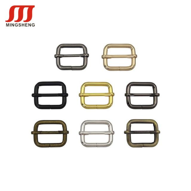 Replacement Handbag Bag Strap Adjuster Rectangular Metal Ring Slider Buckle